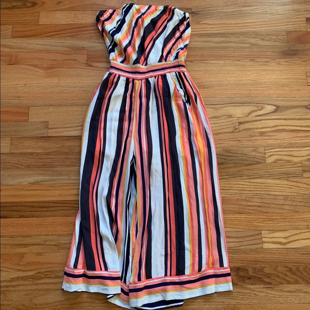 stripe jumpsuit